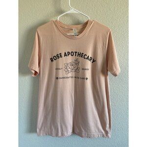 Light Pink Dusty Rose Womens Rose Apothecary Short Sleeve T Shirt Bella + Canvas